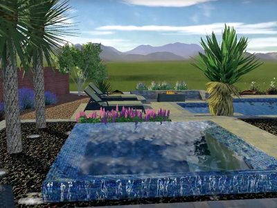 Pool Concept Render Water Feature